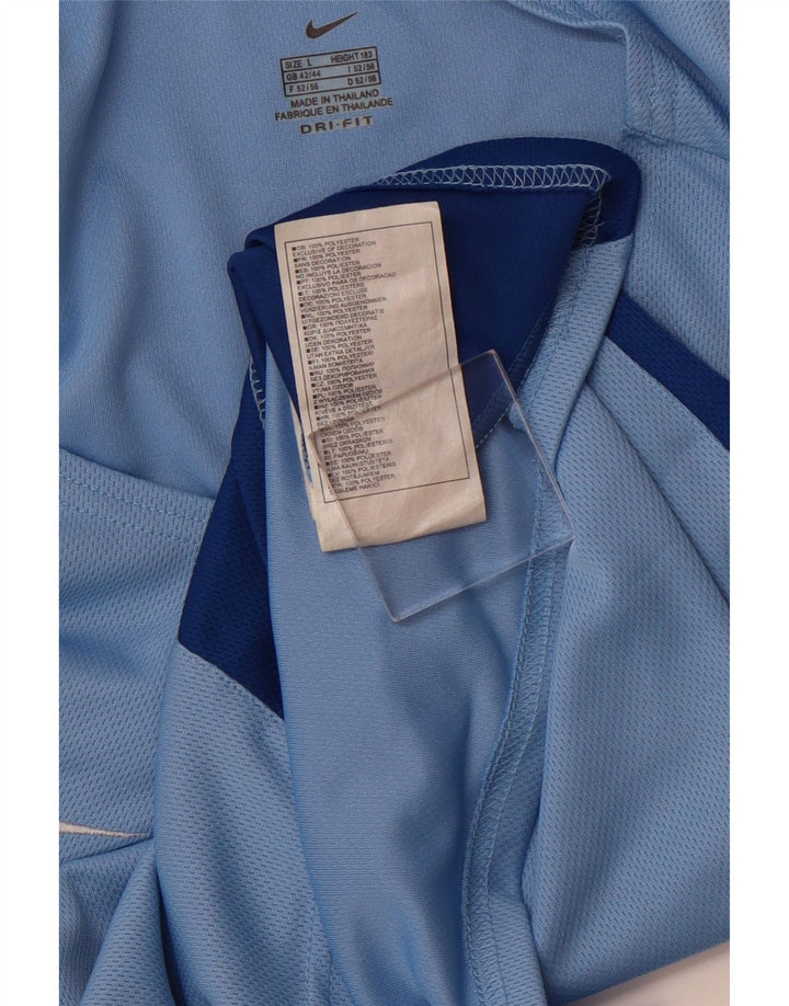 Męska kamizelka NIKE Dri Fit UK 42/44, duży niebieski poliester z blokami kolorów