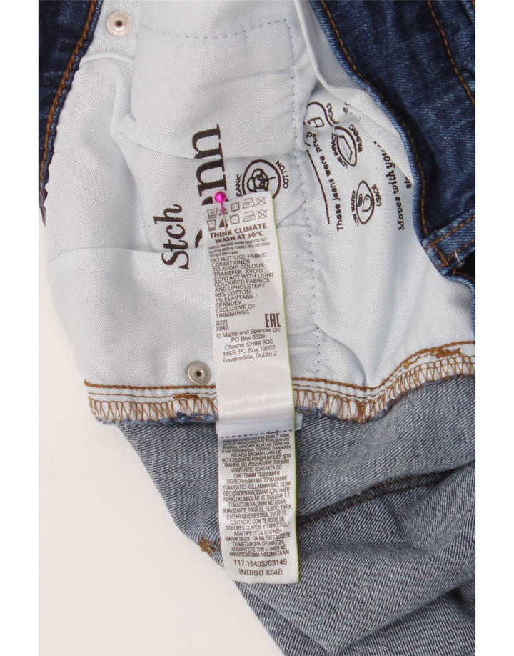 Marks & Spencer Męskie jeansy slim W36 L31 Niebieskie, bawełniane