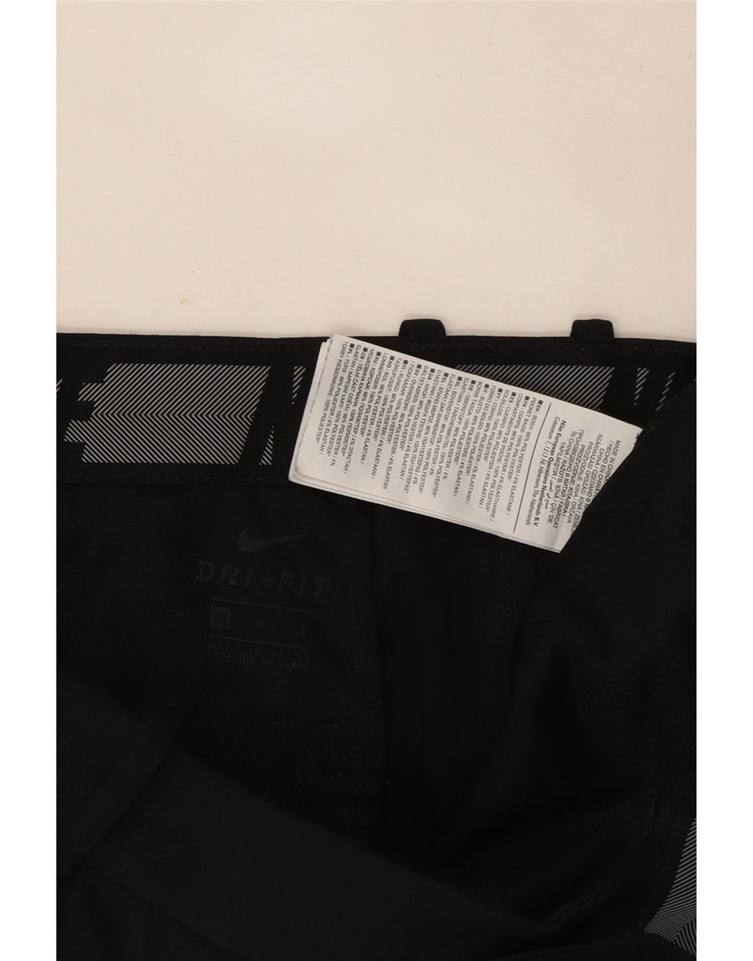 Męskie spodenki chino Nike W36, duże, czarne, poliestrowe