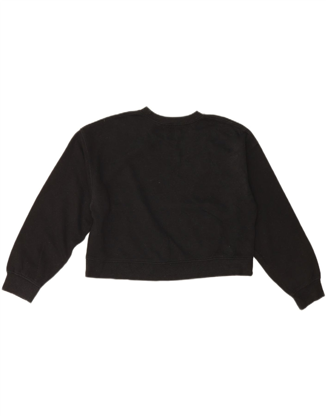 Damska bluza Zara Crop Jumper UK 14, średnia czarna bawełna
