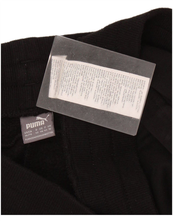 Damskie spodnie dresowe PUMA Joggers UK 16, duże, czarne, bawełniane