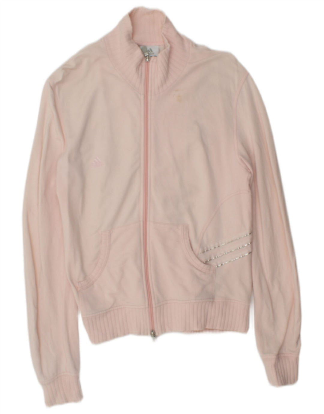 Damska bluza dresowa Adidas UK 14 Średnia różowa bawełna