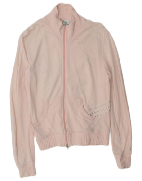 Damska bluza dresowa Adidas UK 14 Średnia różowa bawełna