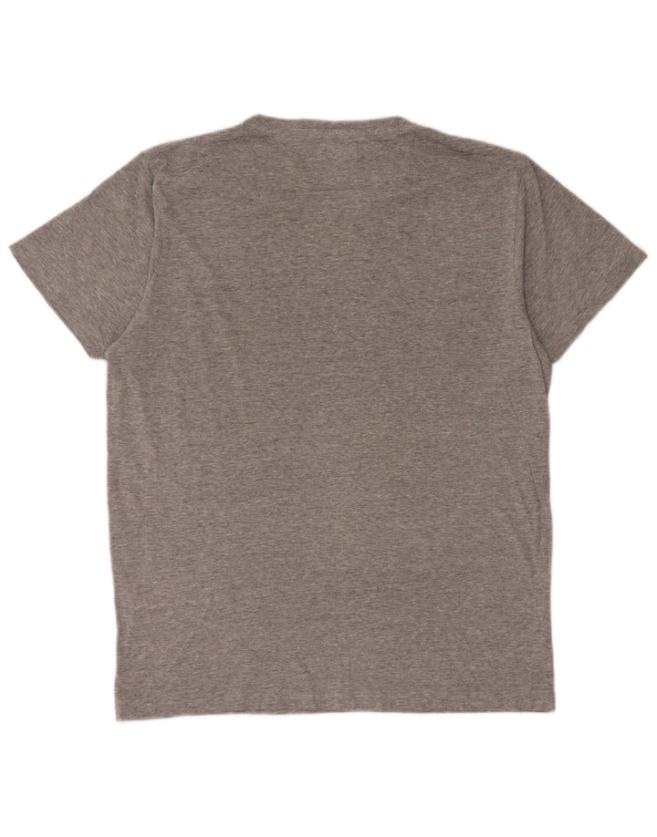 Męski T-shirt z grafiką Jack & Jones, duży, szary
