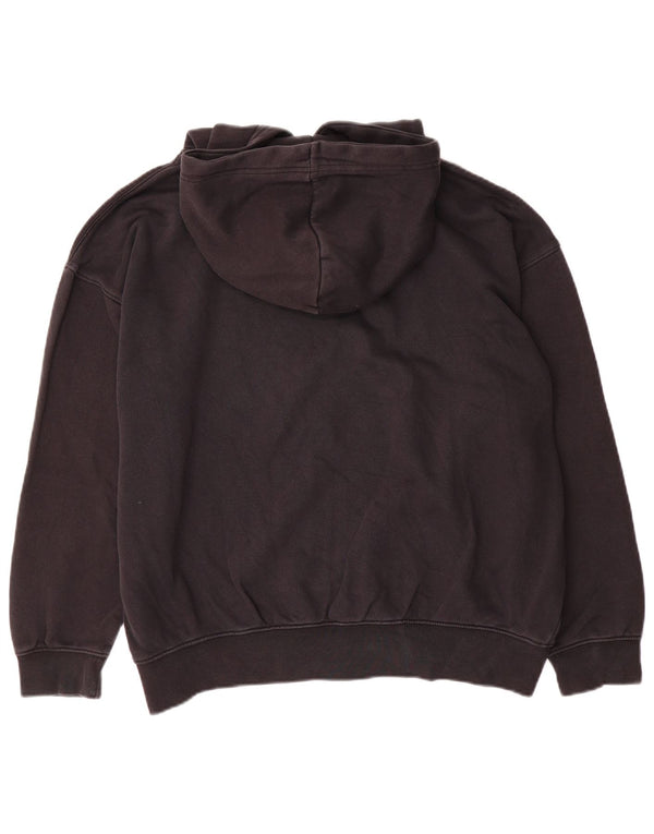 Damski sweter oversize z kapturem Nike UK 14, średni czarny, bawełniany