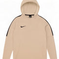 Męska bluza z kapturem Nike Dri Fit, mała, biała, poliestrowa z blokami kolorów