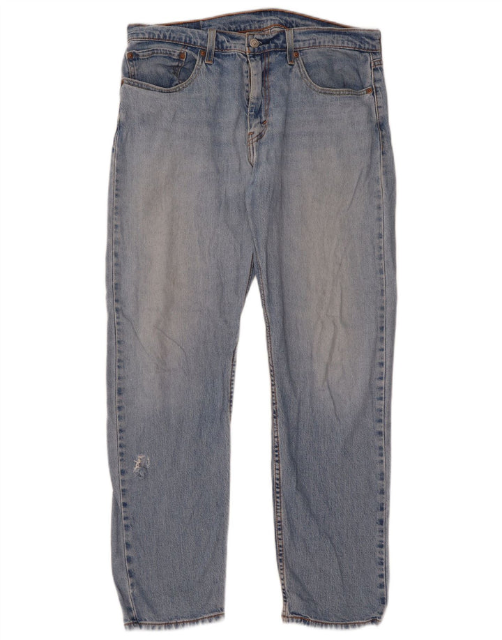 Męskie jeansy Levi's 502 Straight W33 L32 Niebieskie bawełniane