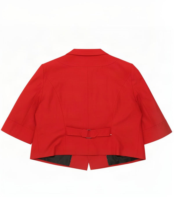 Marks & Spencer Damskie Bolero z krótkim rękawem i autografem UK 22 3XL Czerwone