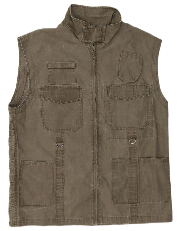 Kamizelka męska Beyond Utility UK 44 2XL, bawełna khaki