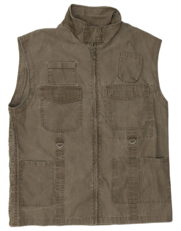 Kamizelka męska Beyond Utility UK 44 2XL, bawełna khaki