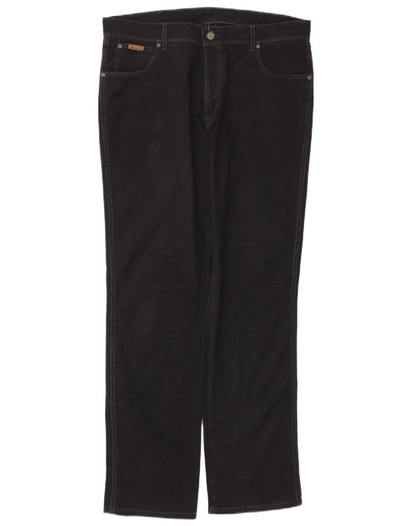 Męskie spodnie codzienne WRANGLER Texas Stretch W38 L34 Czarna jodełka