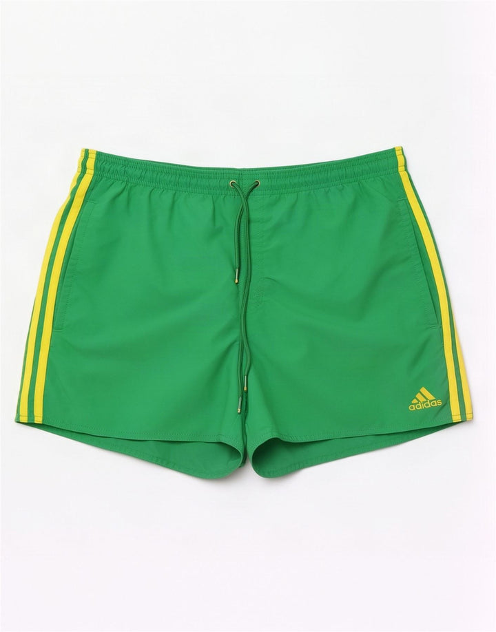 Męskie spodenki sportowe Adidas, duże, zielone, nylonowe