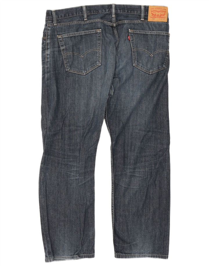 Męskie jeansy Levi's 505 Straight W42 L28 Niebieskie bawełniane