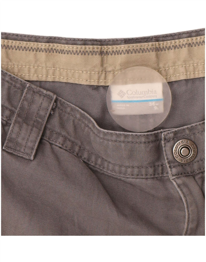Męskie spodenki cargo Columbia Omni-Shield W36, duże, szare, bawełniane