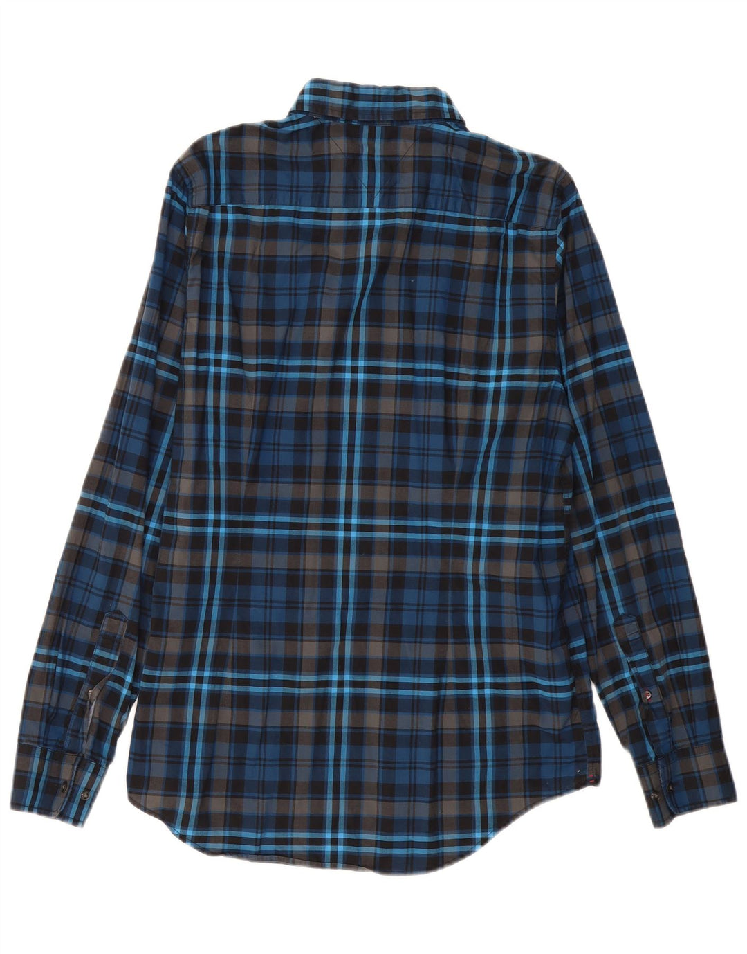 Koszula męska slim fit TOMMY HILFIGER, duża, bawełniana, w granatową kratę