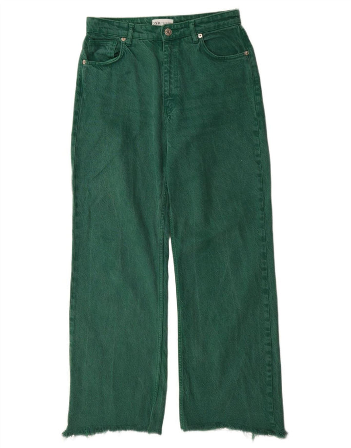 Luźne dżinsy damskie Zara EU 38 Small W28 L31 Zielone