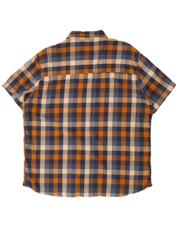Męska koszula z krótkim rękawem Mountain Warehouse 3XL, wielobarwna, bawełniana krata