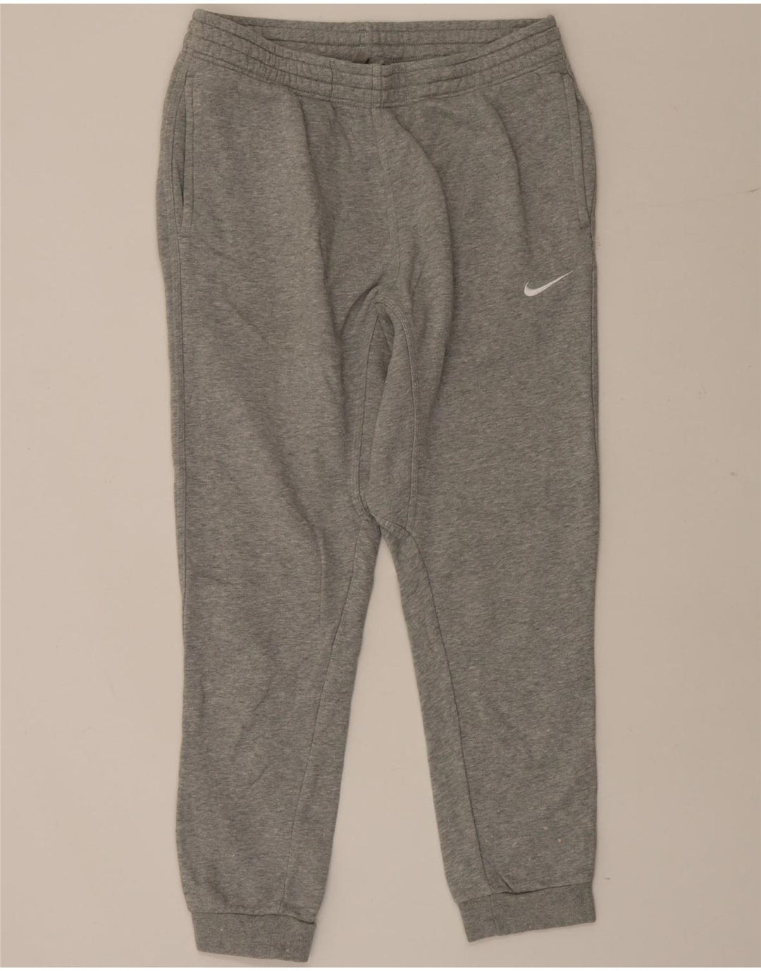 Męskie spodnie dresowe Nike, średnioszare, bawełniane