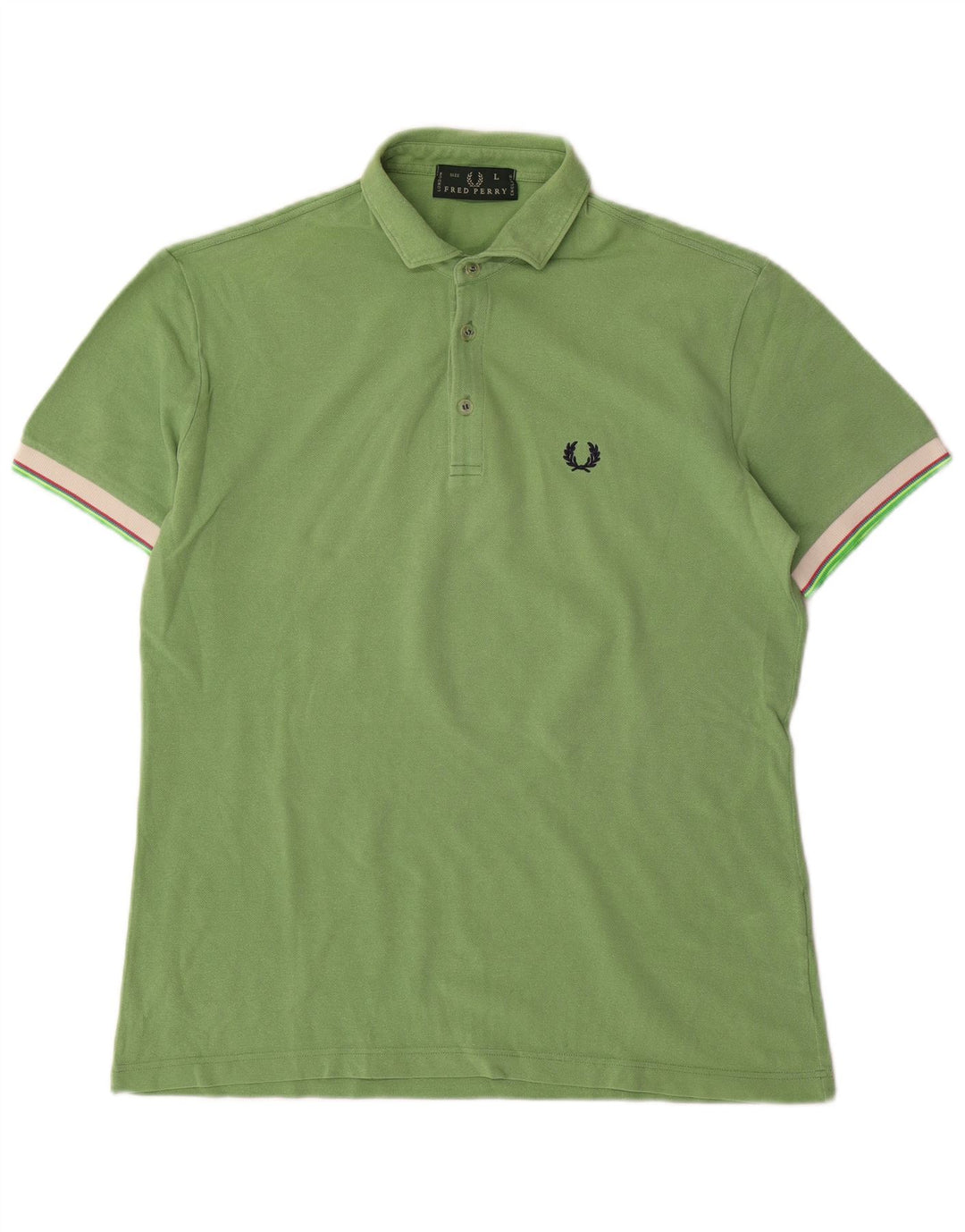 Męska koszulka polo Fred Perry, duża, zielona, bawełniana