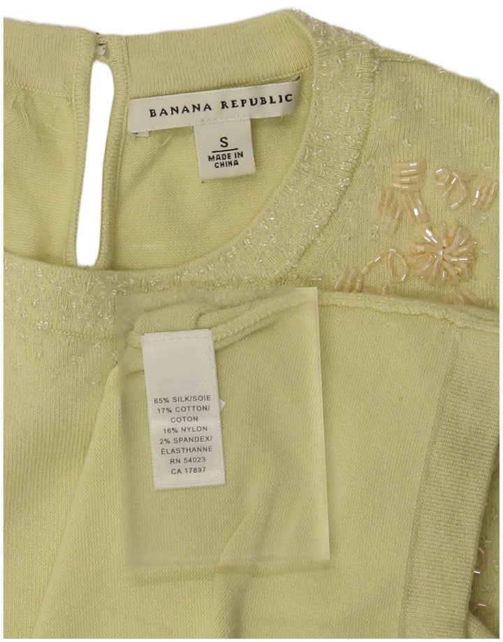 Top damski BANANA REPUBLIC Top UK 10 Small, zielony, jedwabny