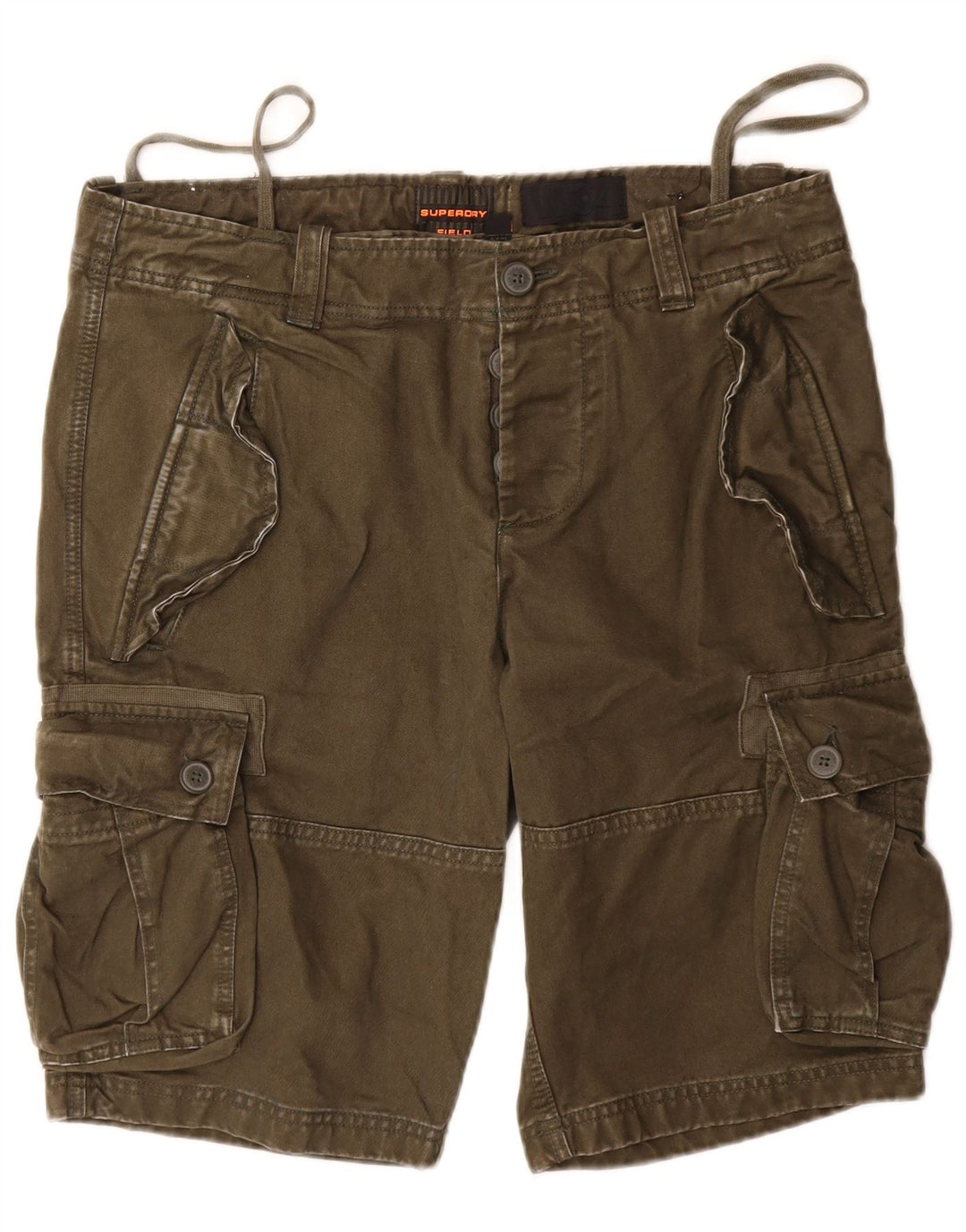 Męskie spodenki cargo Superdry W34, duża, bawełniana armia khaki