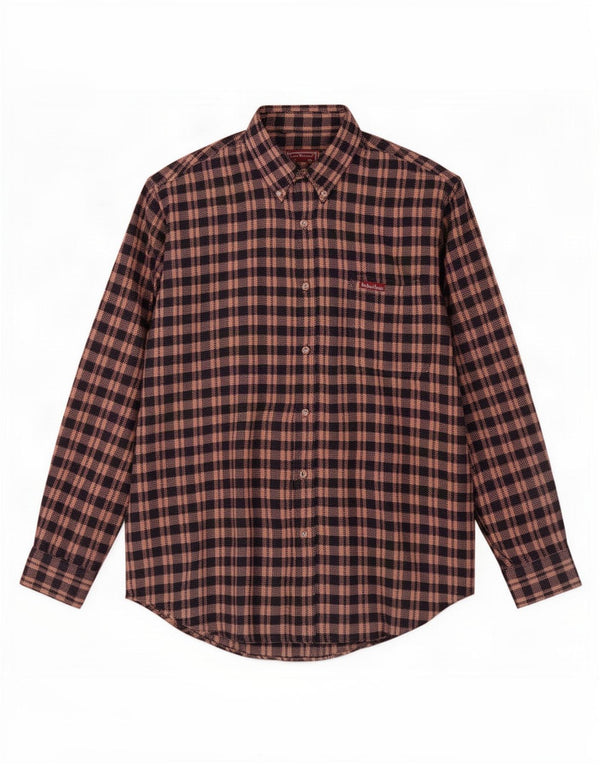 Męska koszula flanelowa Marlboro Classics XL w brązową kratkę