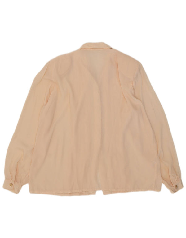 Vintage damska bluzka oversize UK 18 XL, różowa