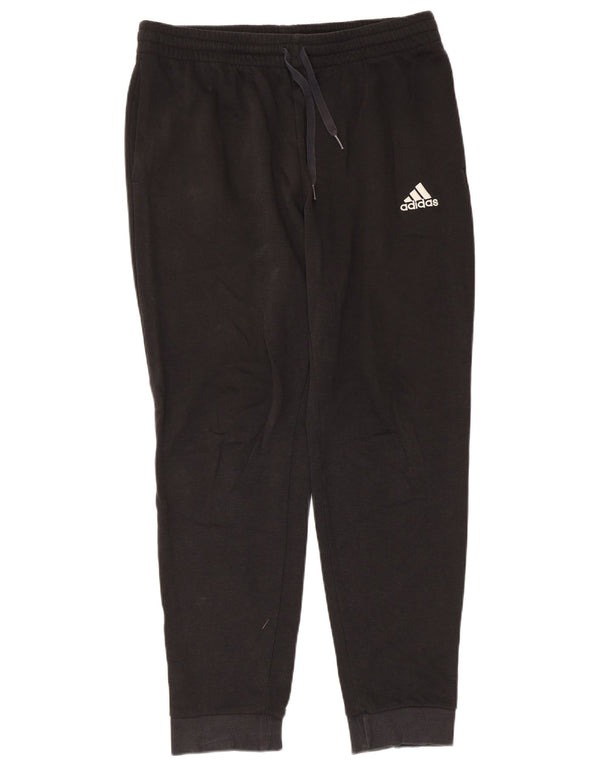 Adidas Męskie Spodnie Dresowe Joggery Duże Czarne Bawełniane