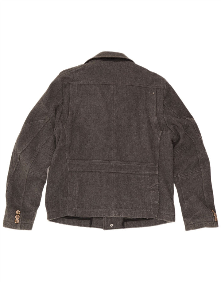 Męska kurtka wojskowa Diesel UK 42 XL, szary poliester