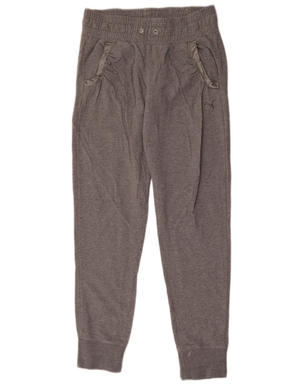 Damskie spodnie dresowe Puma Joggers UK 10 Small, szara bawełna