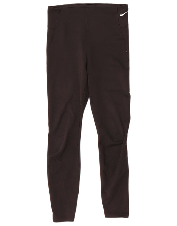 Damskie legginsy NIKE Dri Fit UK 12, średni czarny poliester