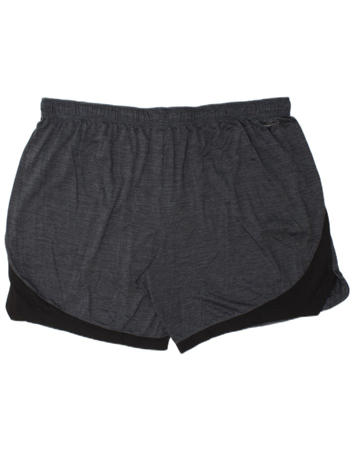 Męskie spodenki sportowe RUSSELL ATHLETIC Dri-Power 3XL, granatowe, z blokami kolorów