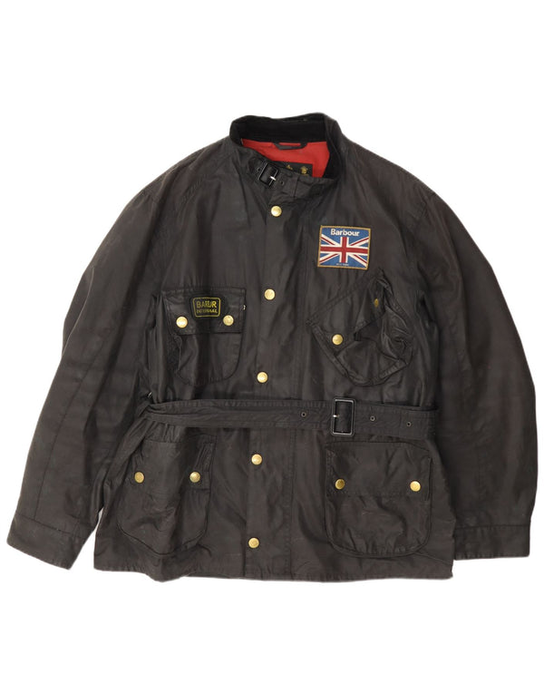 Kurtka męska Barbour z woskowanej bawełny UK 42 XL w kolorze czarnym