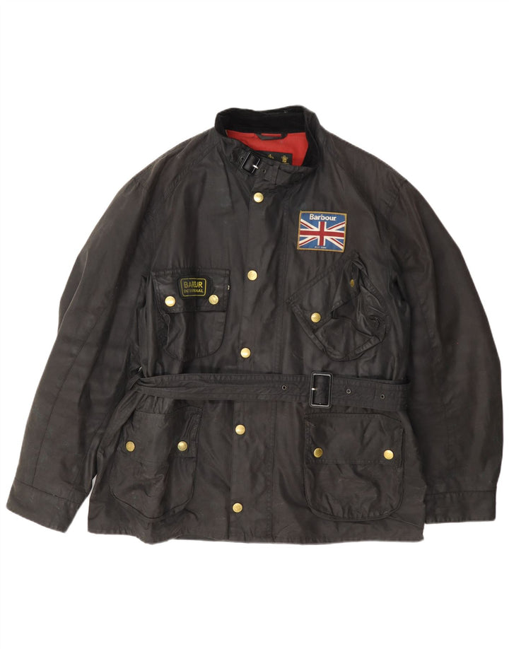 Kurtka męska Barbour z woskowanej bawełny UK 42 XL w kolorze czarnym