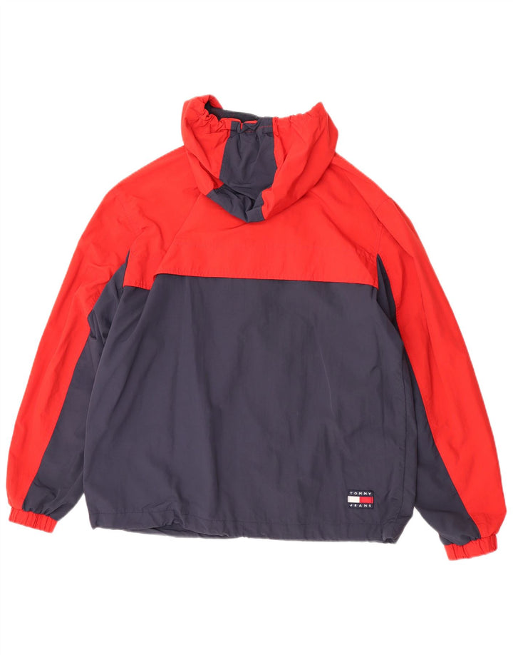 Męska kurtka przeciwdeszczowa Tommy Hilfiger UK 38 Średni wielokolorowy blok kolorów