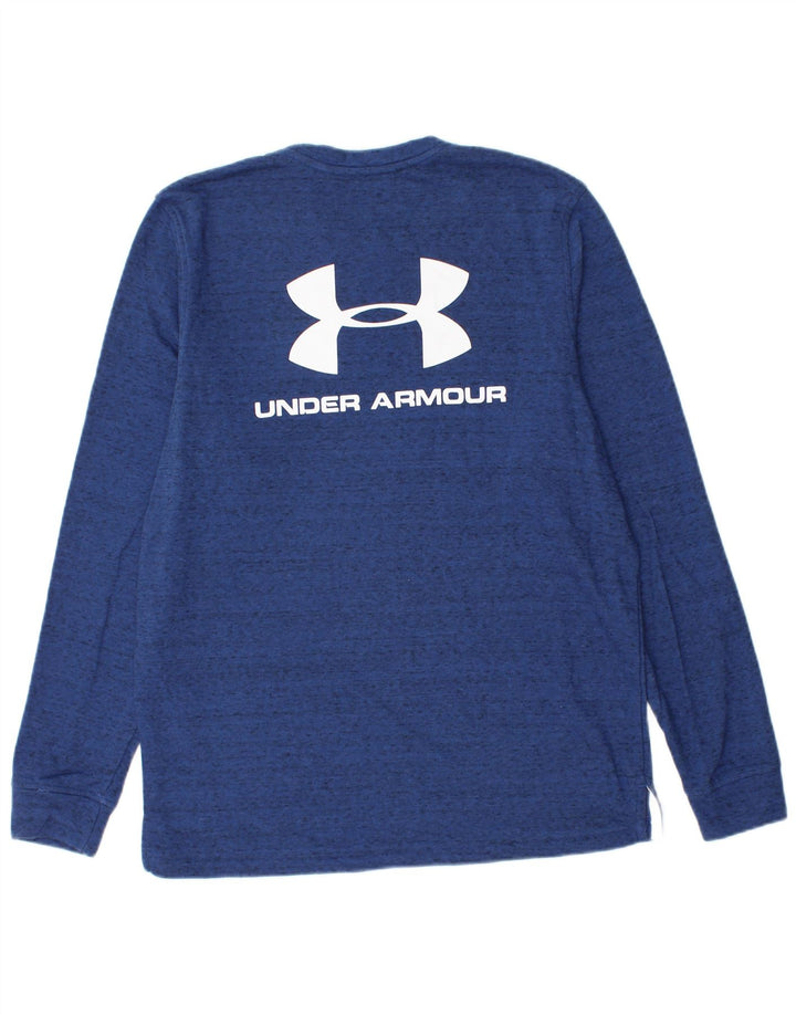 Męska bluza z grafiką Under Armour, bawełniana, w kolorze średniego błękitu