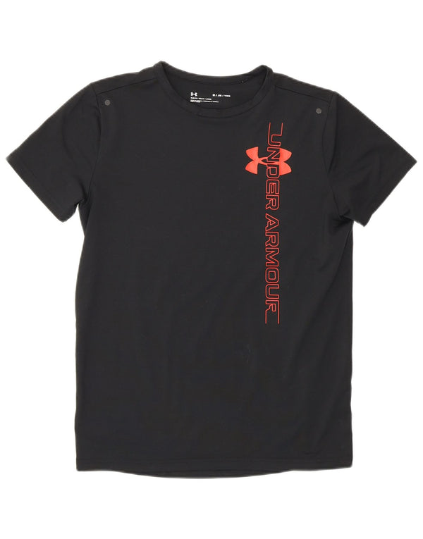 Chłopięca koszulka z grafiką Under Armour Top 9-10 lat, średnia czarna, sportowa