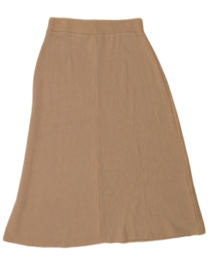 Spódnica midi damska Zara Medium W28 Beżowa Wiskoza