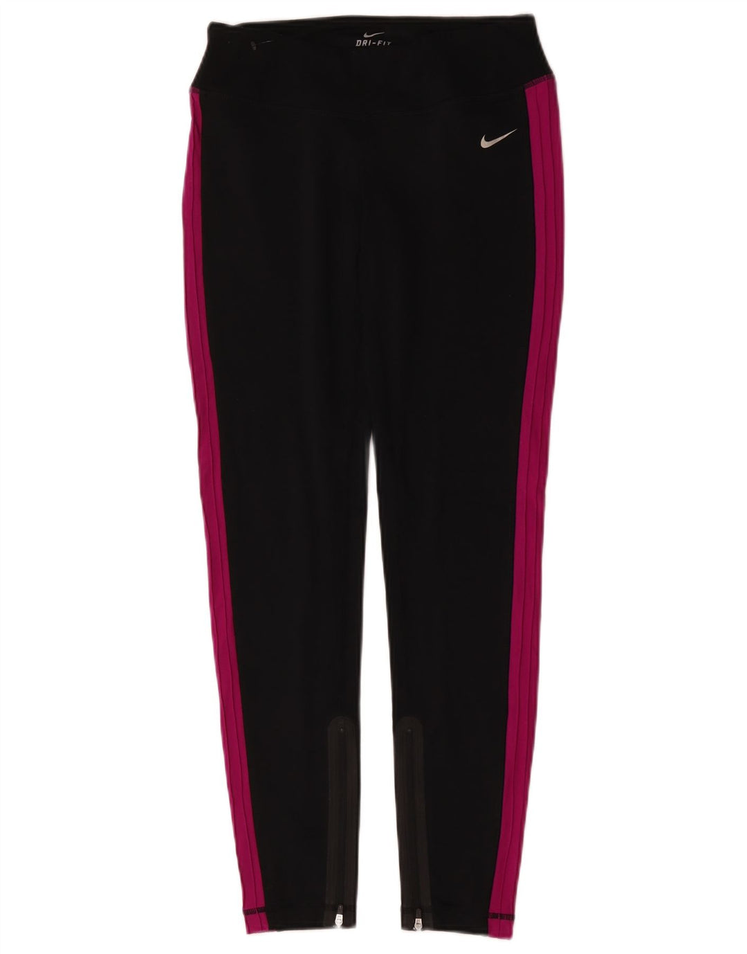 Damskie legginsy Nike Dri Fit UK 8, małe, czarne, z blokami kolorów