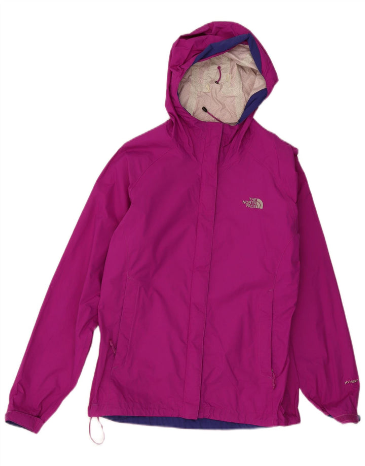 Damska kurtka przeciwdeszczowa z kapturem The North Face UK 10 Small, bordowy nylon