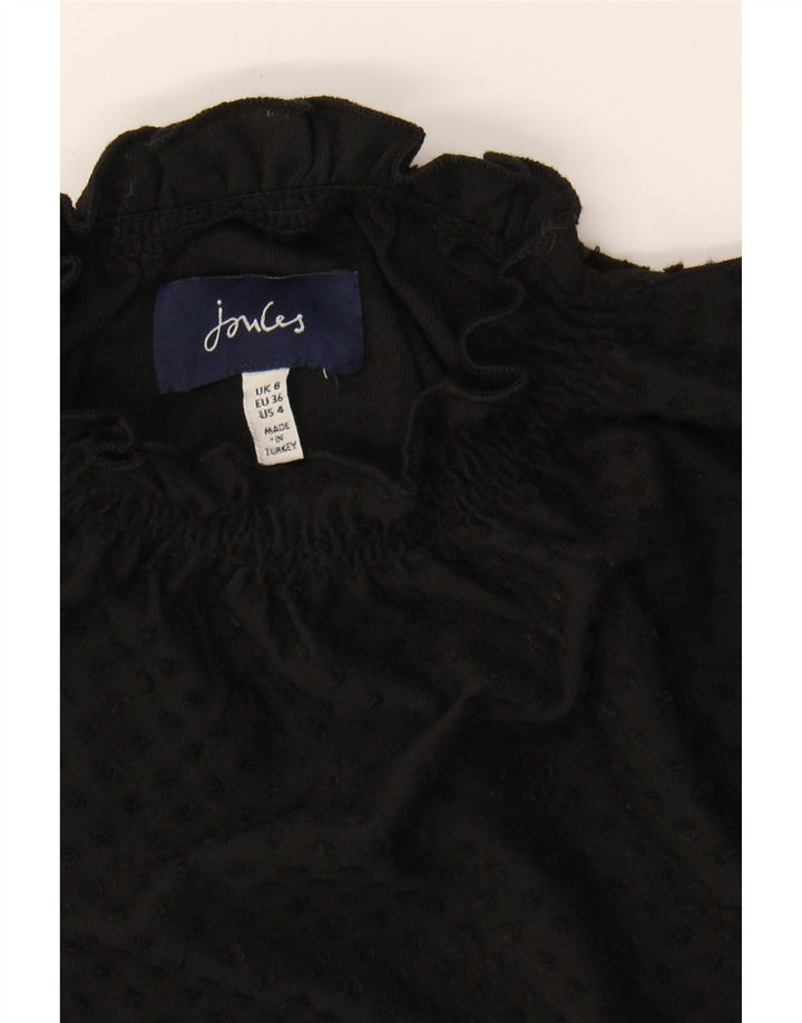 JOULES Womens 3/4 Sleeve Blouse Top UK 8 Small  Blue Polyester Vintage Joules and Second-Hand Joules from Messina Hembry 