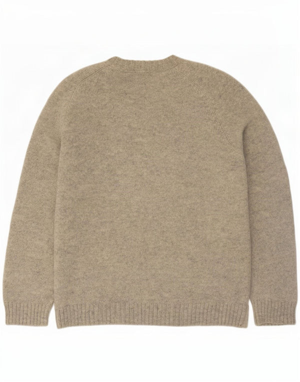 Sweter damski Diadora z okrągłym dekoltem UK 16, duży, szary, wełniany w cętki