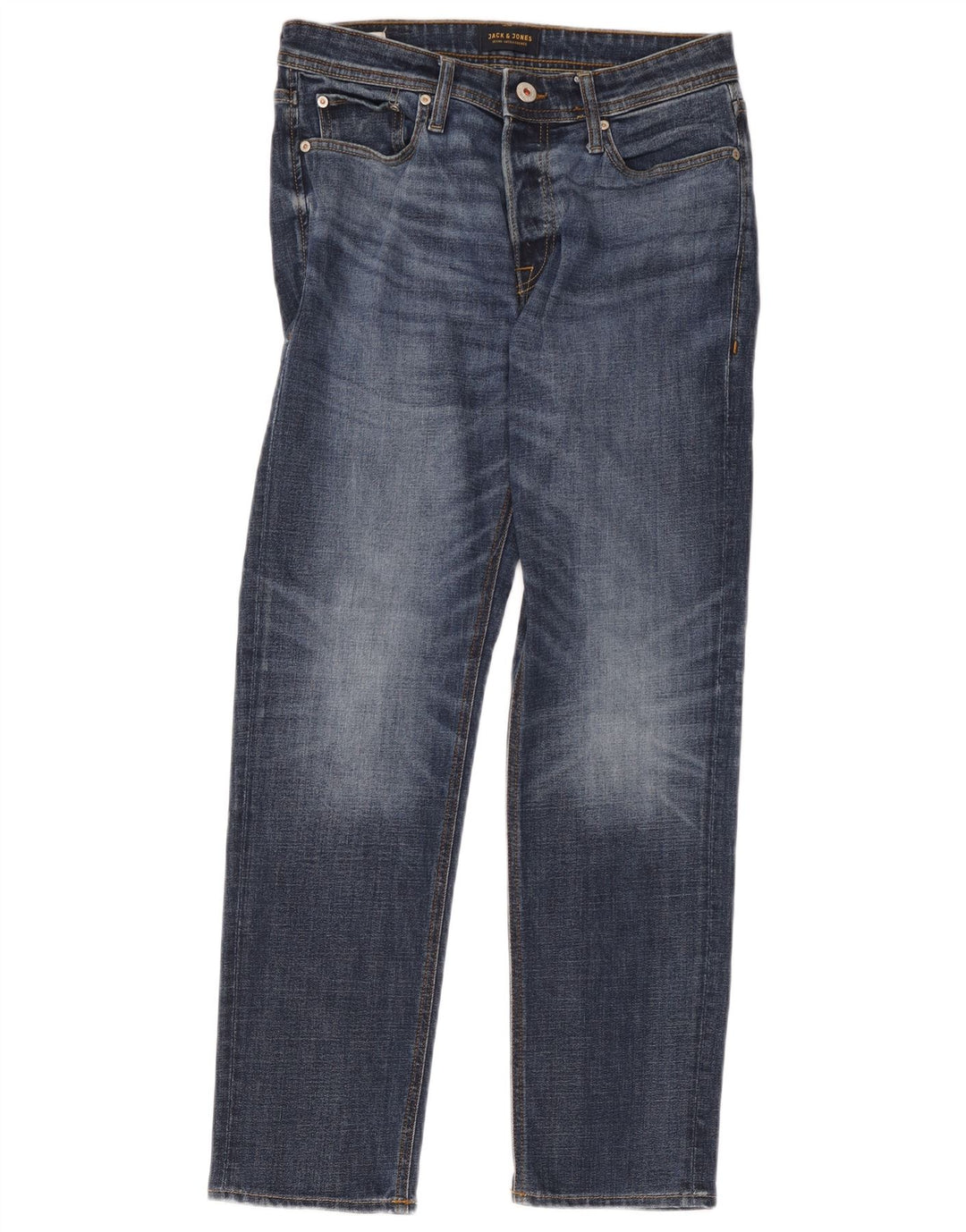 Męskie proste dżinsy Jack & Jones W30 L32 Niebieskie bawełniane