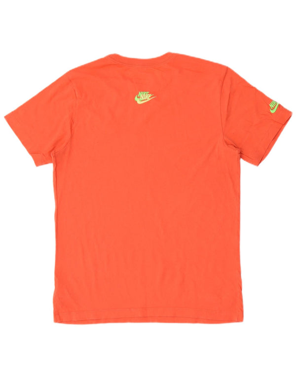 Męski T-shirt z grafiką Nike, mały, różowy, bawełniany, sportowy