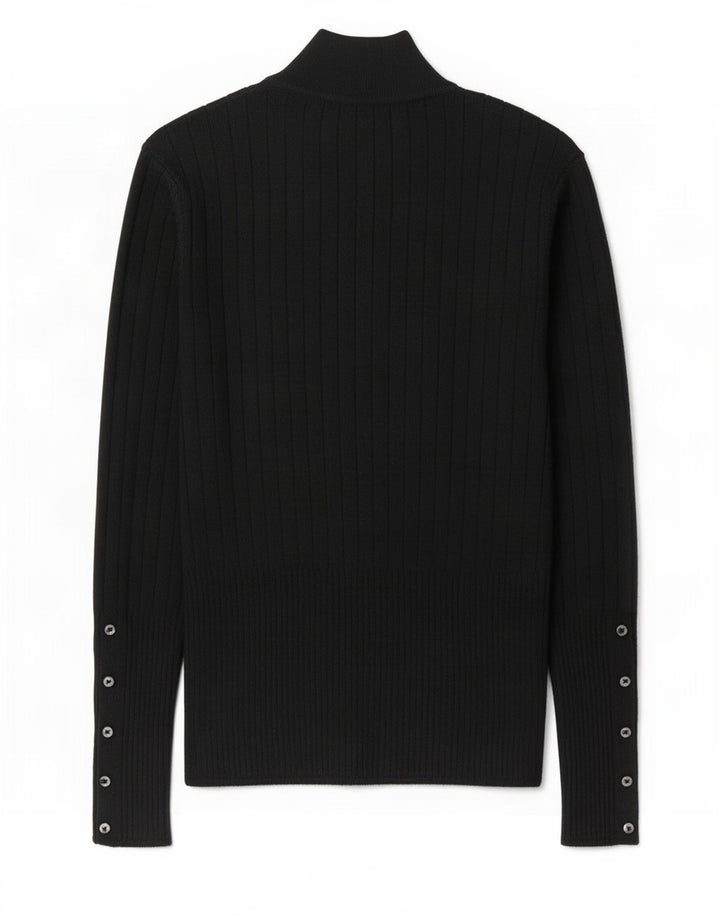 Marks & Spencer Damski sweter z golfem UK 12, średni czarny