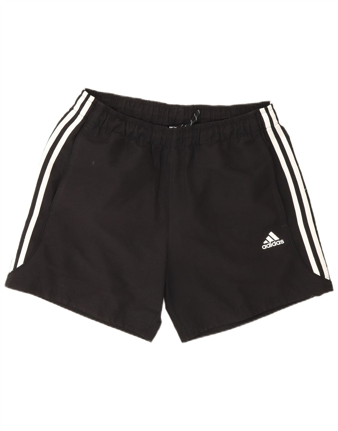 Męskie spodenki sportowe Adidas o regularnym kroju, średnie czarne, poliestrowe sportowe