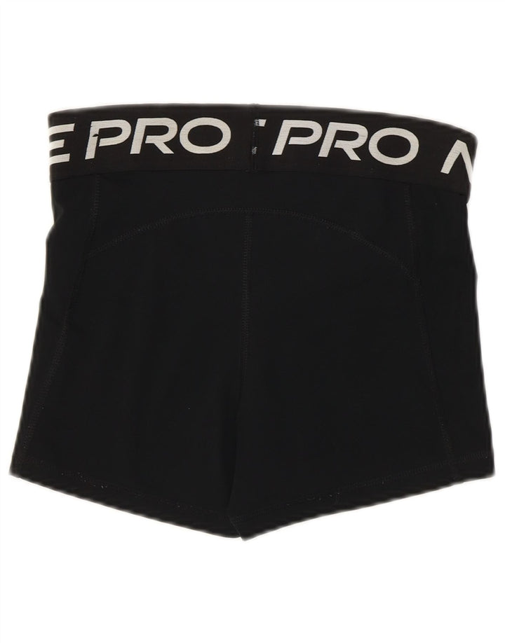 Damskie spodenki sportowe Nike Dri Fit Graphic UK 10, małe, czarne, poliestrowe