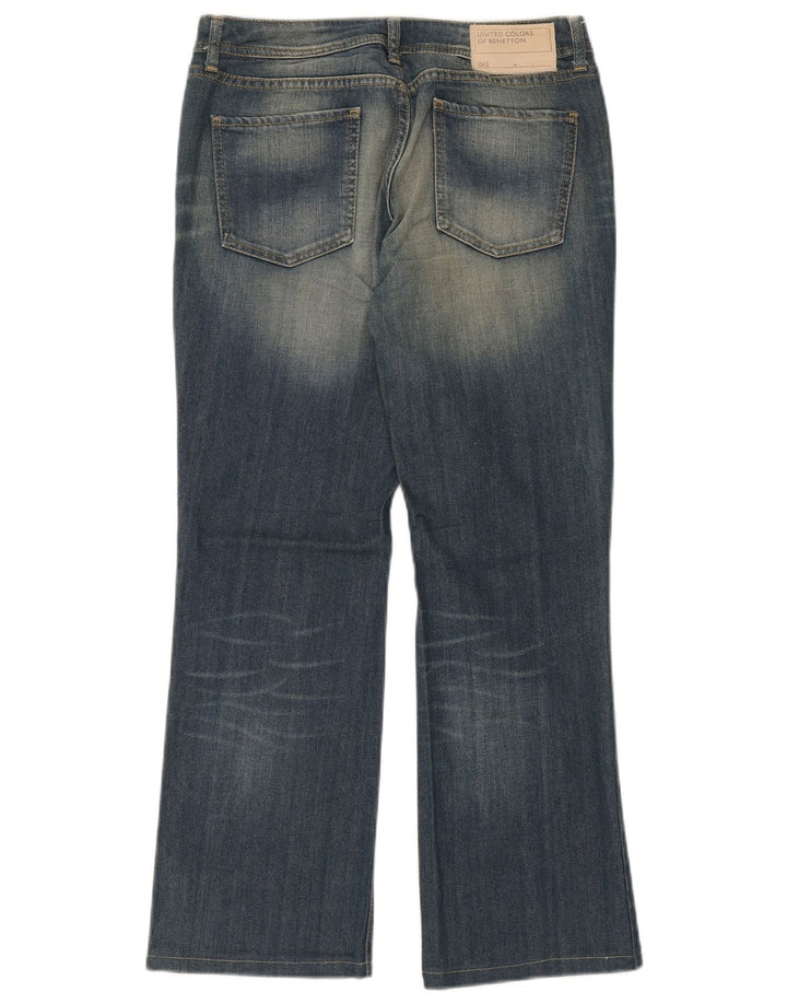 Damskie jeansy Bootcut Benetton W28 L29 Niebieskie bawełniane