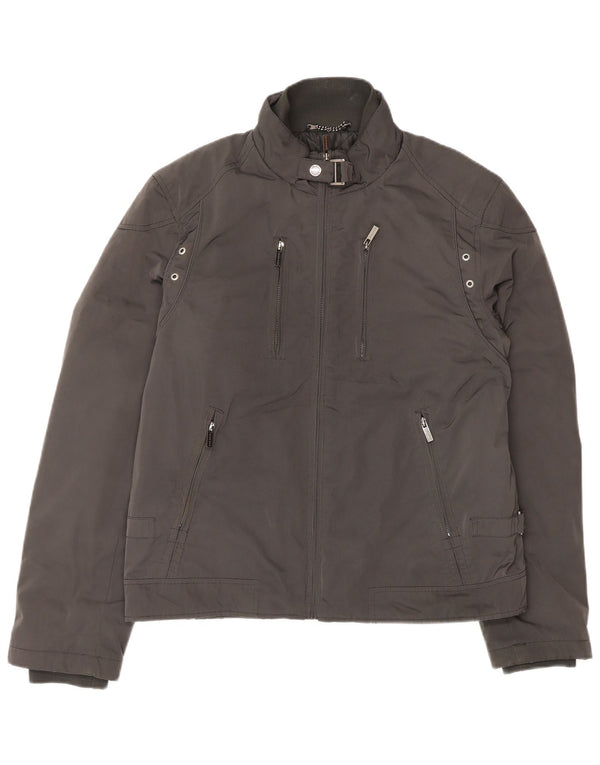 Męska kurtka wiatrówka Zara UK 40, duża, czarna, poliester