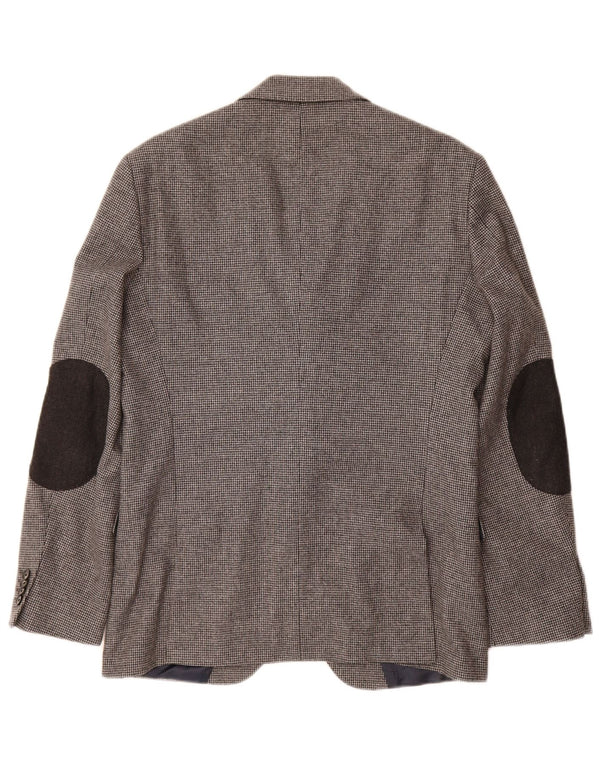 Męska dopasowana marynarka TOMMY HILFIGER IT 48 Średnioszara pepitka